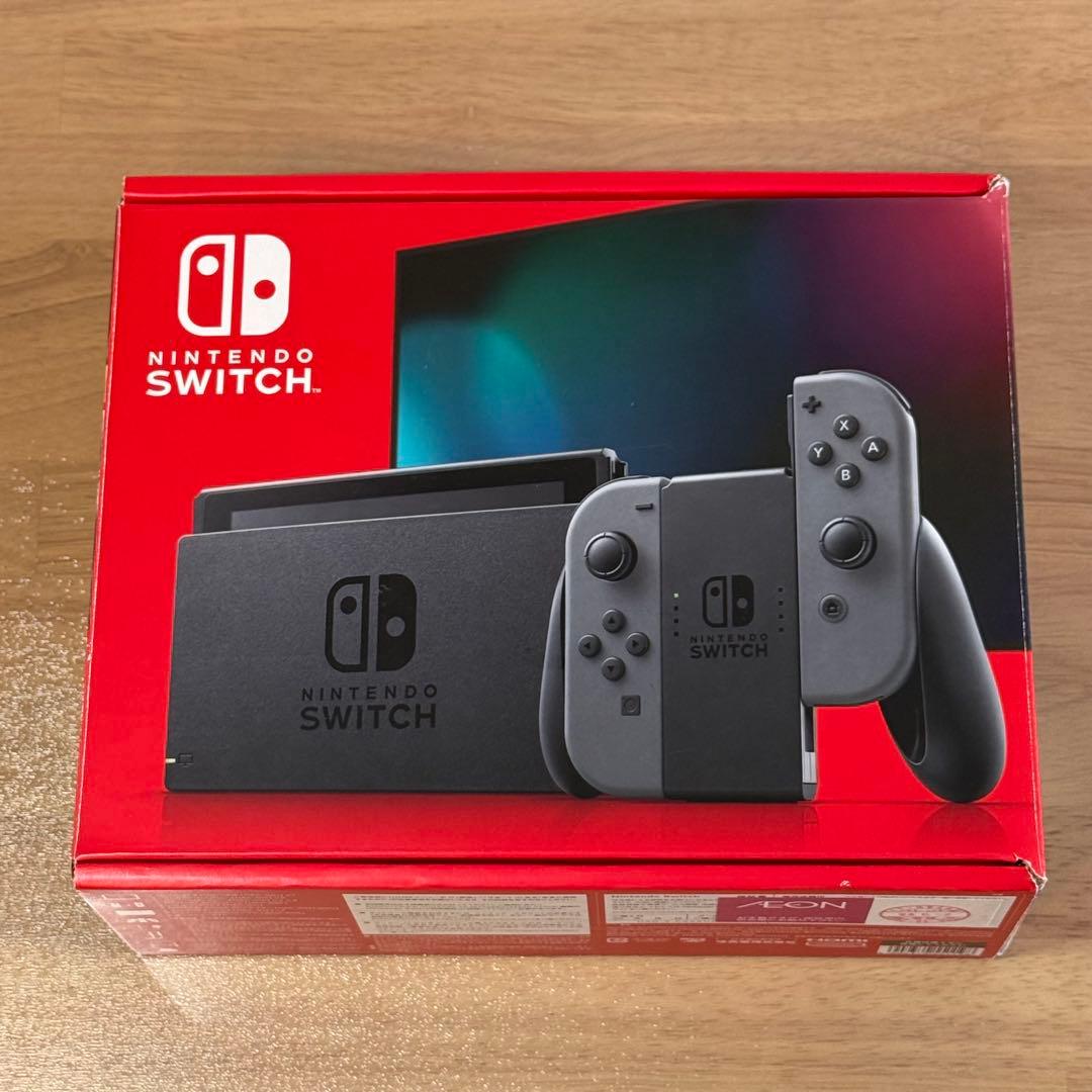 6-152 Switch 本体 新型 グレー 箱付き Nintendo Switch 本体 グレー ニンテンドースイッチ Switch Nintendo