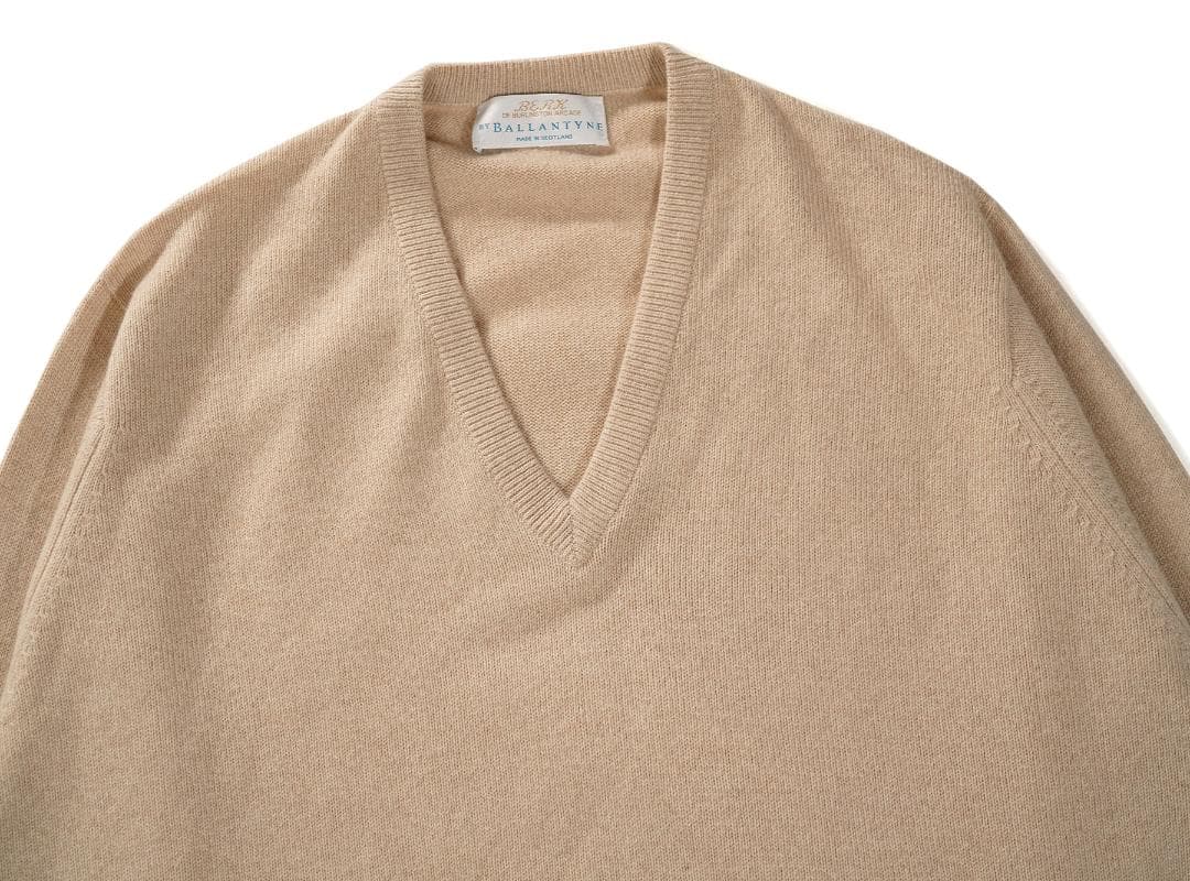 90s BERK by BALLANTYNE ピュアカシミア Vネック ニット - メルカリ