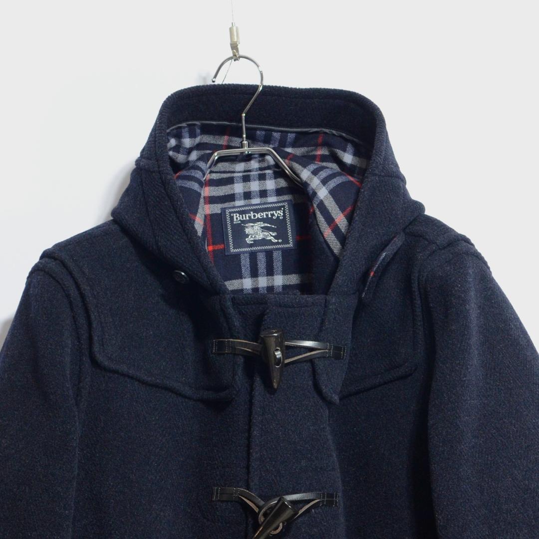 超貴重極上品 バーバリー ムーアブルック ダッフルコート ネイビー M