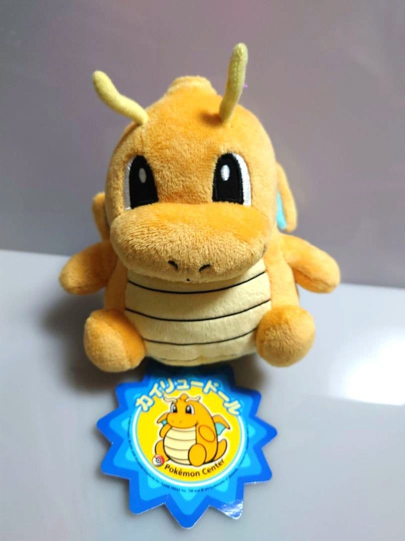 タグ付きカイリュードールポケモンセンターぬいぐるみ