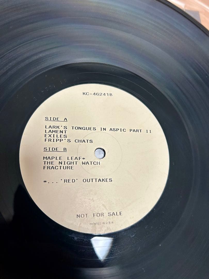 激レア キング・クリムゾン STARLESS IN TORONTO LP2枚組