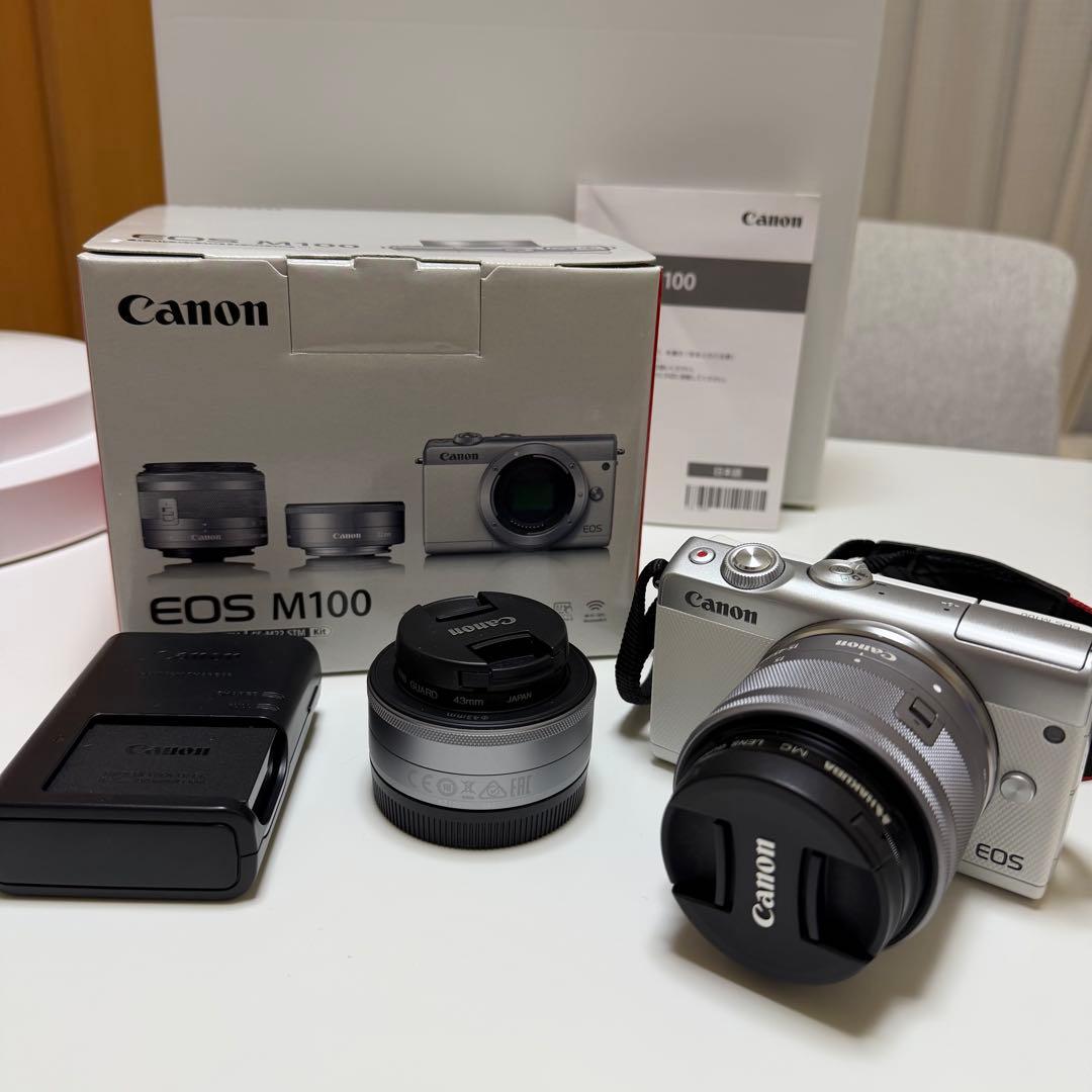 Canon ミラーレス一眼カメラカメラ EOS M100 ダブルレンズセット