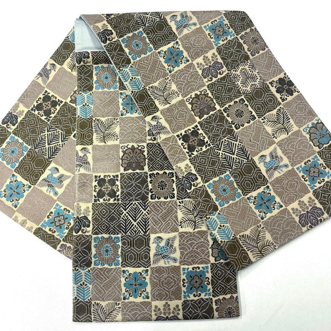 能 州 紬 上島 洋 山の通販 帯6065 ○絲藝苑 上島洋山 能州紬 高級