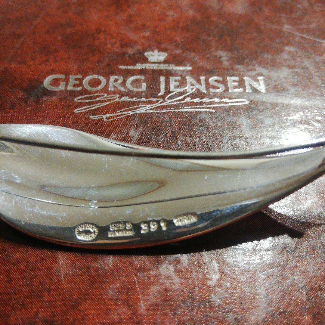 美品ジョージジェンセン プリュム羽 リーフ ブローチ 391 TORUN - メルカリ