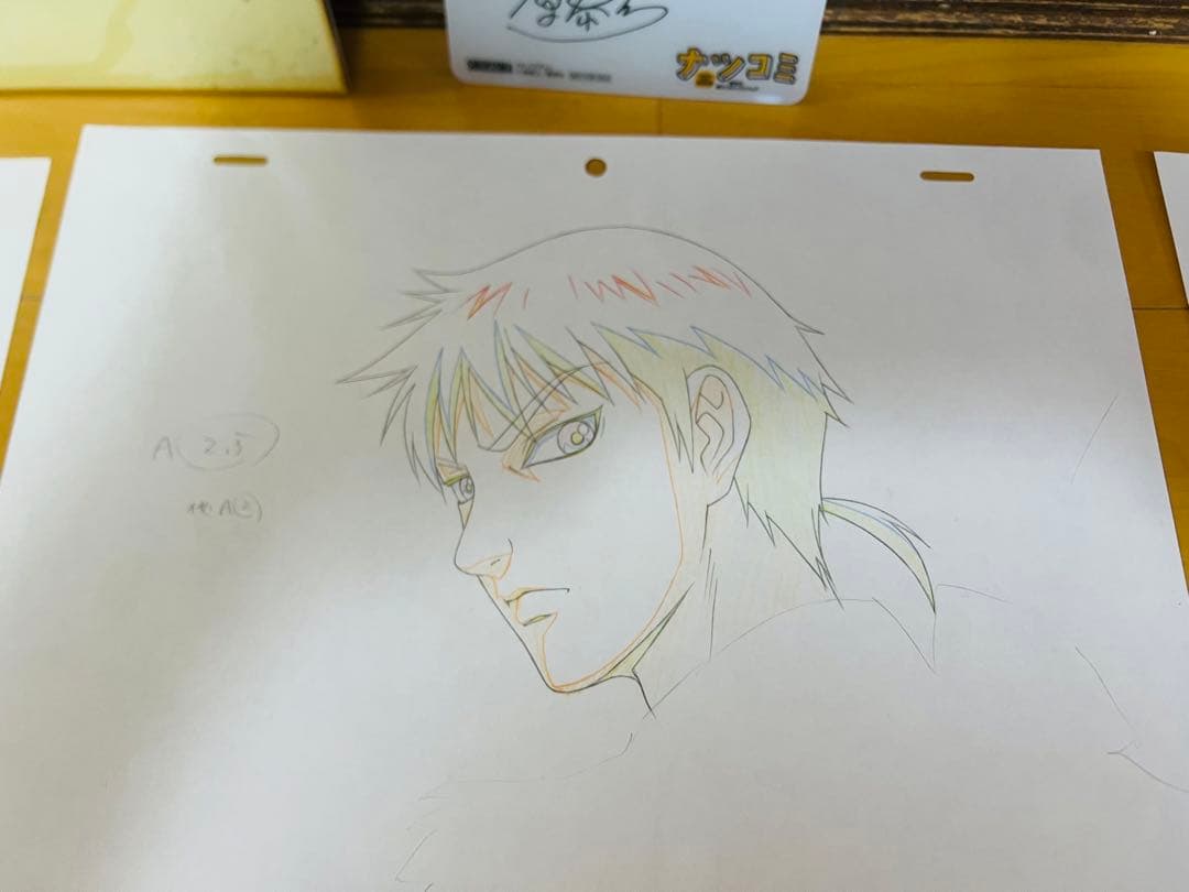 キングダム 原泰久先生直筆フルカラーサイン色紙非売品 セル画原稿