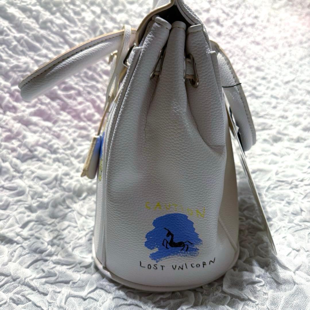 タグ付き未使用品】 ゲルニカ ペイントハンドバッグ ホワイト