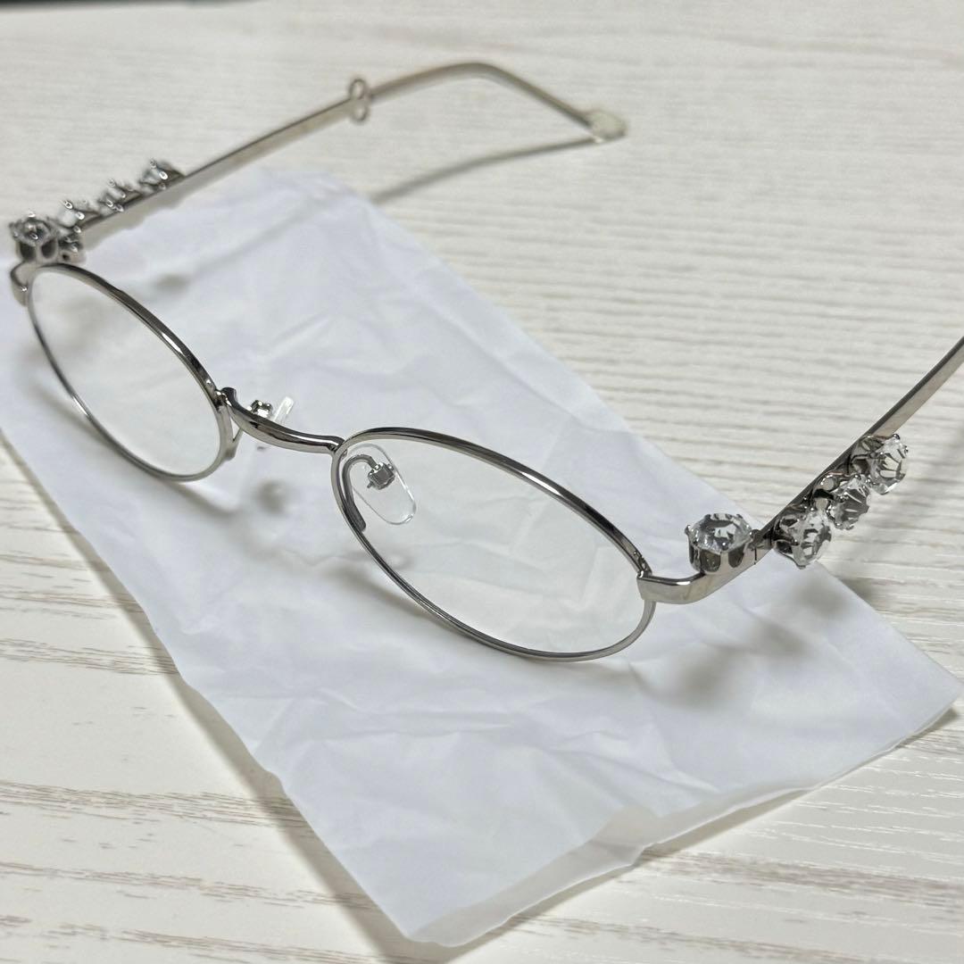 新品】gentle monster d'heygere風シルバー眼鏡 リムレス - メルカリ