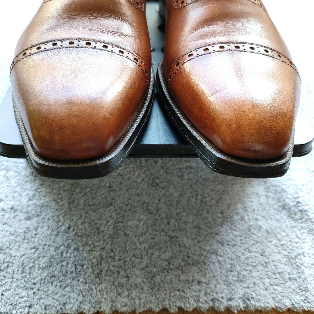 ★美品★トレーディングポストbyアルマス【24.5cm】セミブローグ　茶色