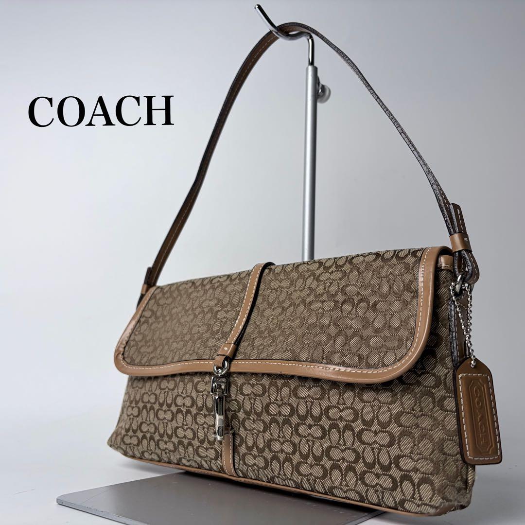 Coach Mini Signature Demi Clip pouch - メルカリ