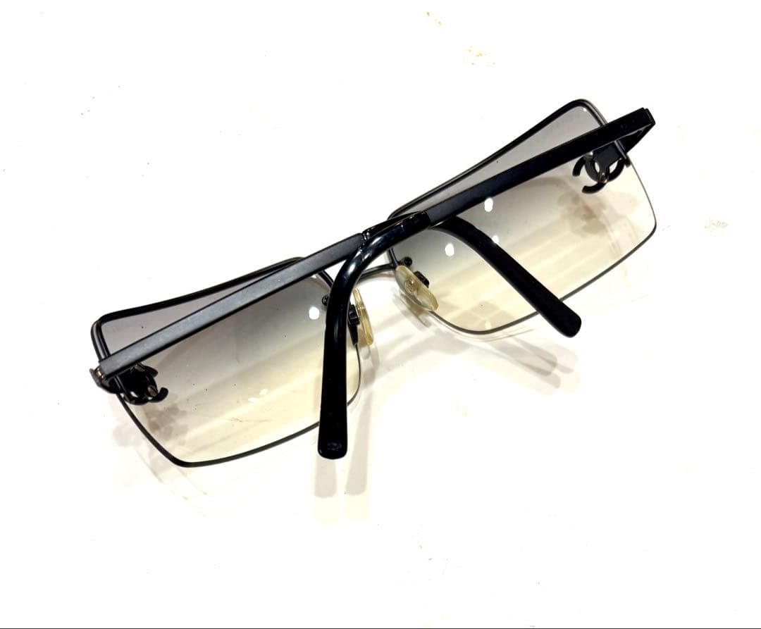 シャネル☆サングラス ロゴ ラインストーン ココマーク 眼鏡4092