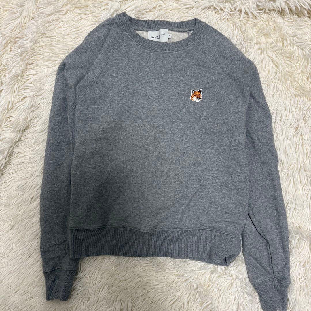 メゾンキツネ フォックス スウェット トレーナー FOX グレー メランジェ MAISON KITSUNE(メゾン キツネ)｜【MEN】FOX ヘッド コンフォート