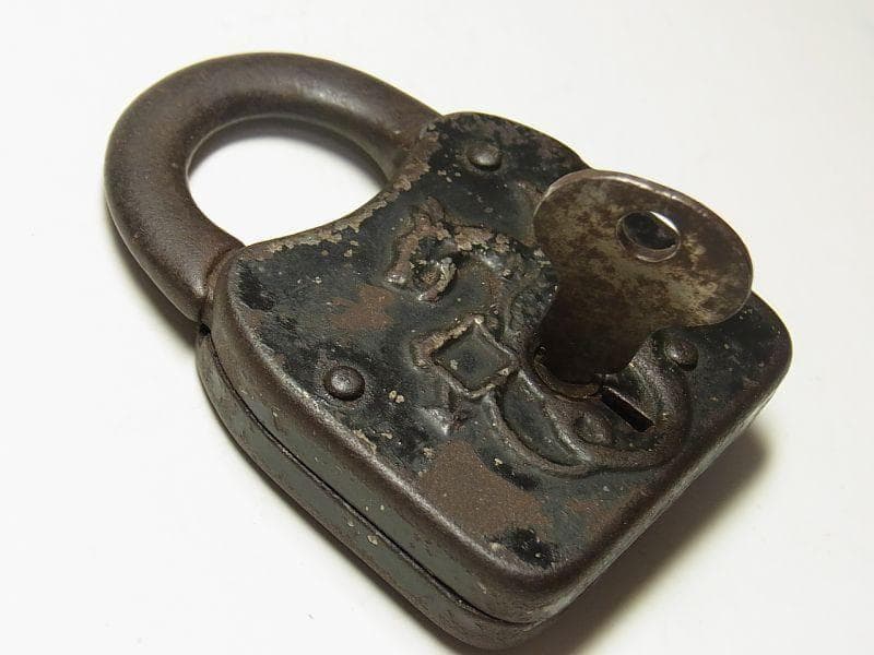 《p703》龍・ドラゴン アメリカ アンティーク南京錠《１９００年代初頭》USA