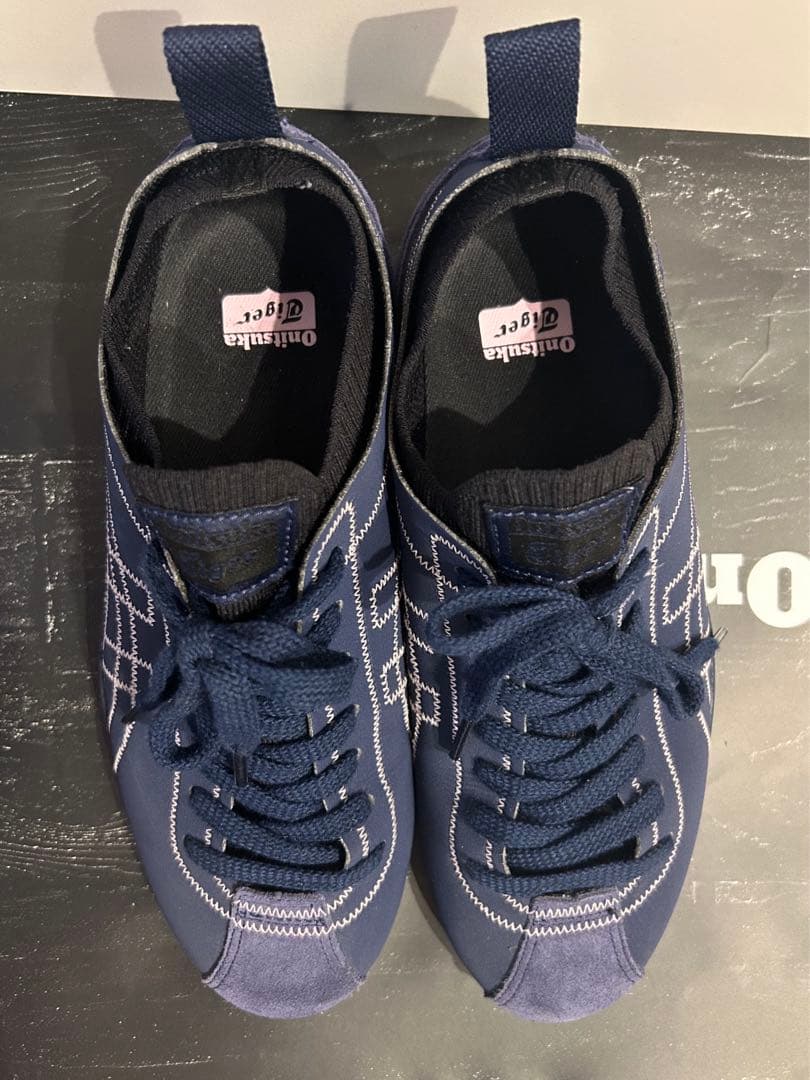 オニツカタイガー スクロウ 24.0cm ネイビー系 - メルカリ