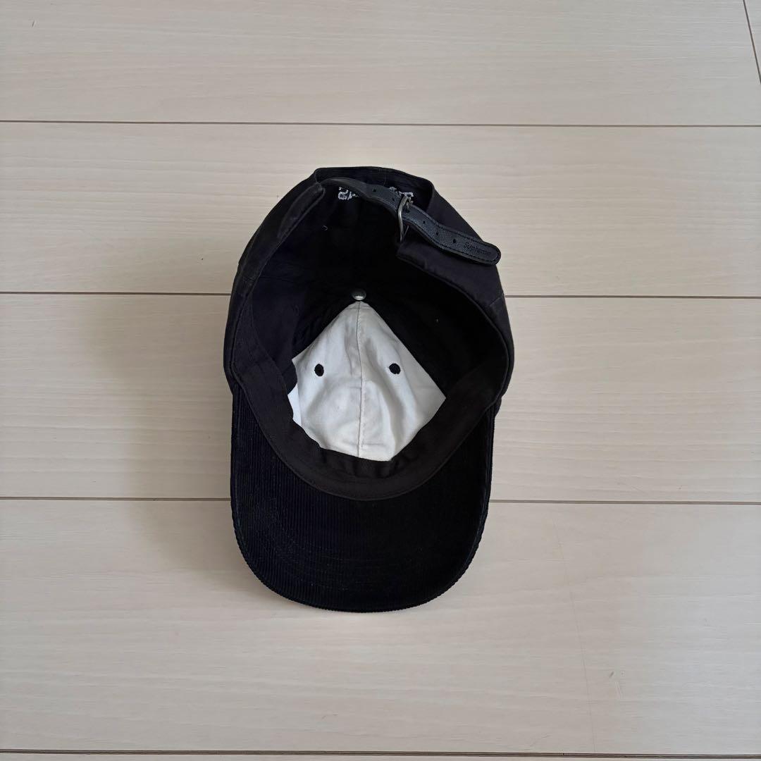 《美品》supreme キャップ　黒　2-Tone S Logo 6-Panel