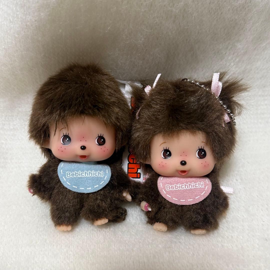 ベビチッチ モンチッチ 顔でかベビチッチSS 男の子＆女の子 キーチェーン 2点 ベビチッチあいどる SS顔でかキーチェーン 男の子|【ぬいぐるみの
