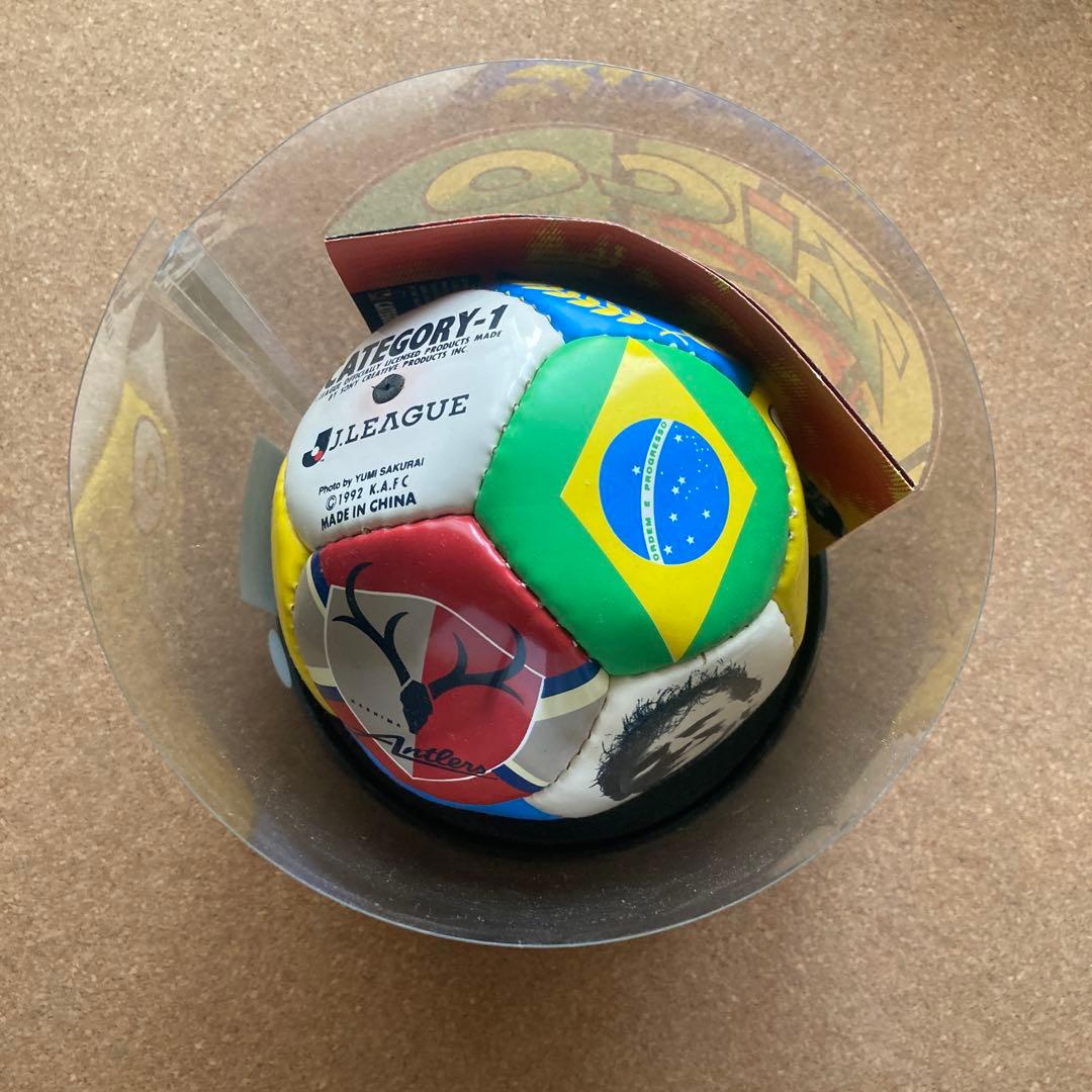 鹿島アントラーズ ジーコ 引退記念 サイン入りミニサッカーボール