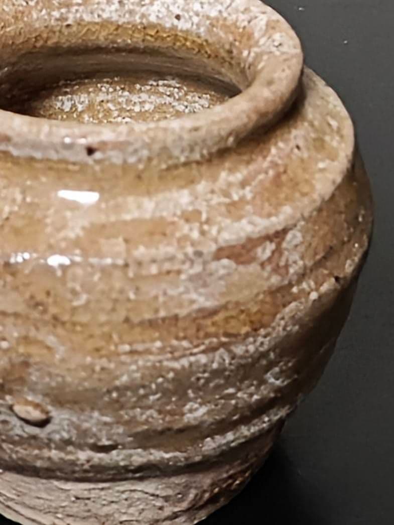 極小古瀬戸蓋付き小壺 室町時代〜桃山 古瀬戸 古美濃 古美術 六古窯 古