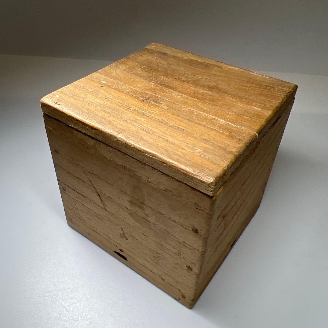 中国古玩 五良大甫呉祥瑞造 丸紋香合 木箱付 高さ約6㎝ 東Y8-0109☆2F