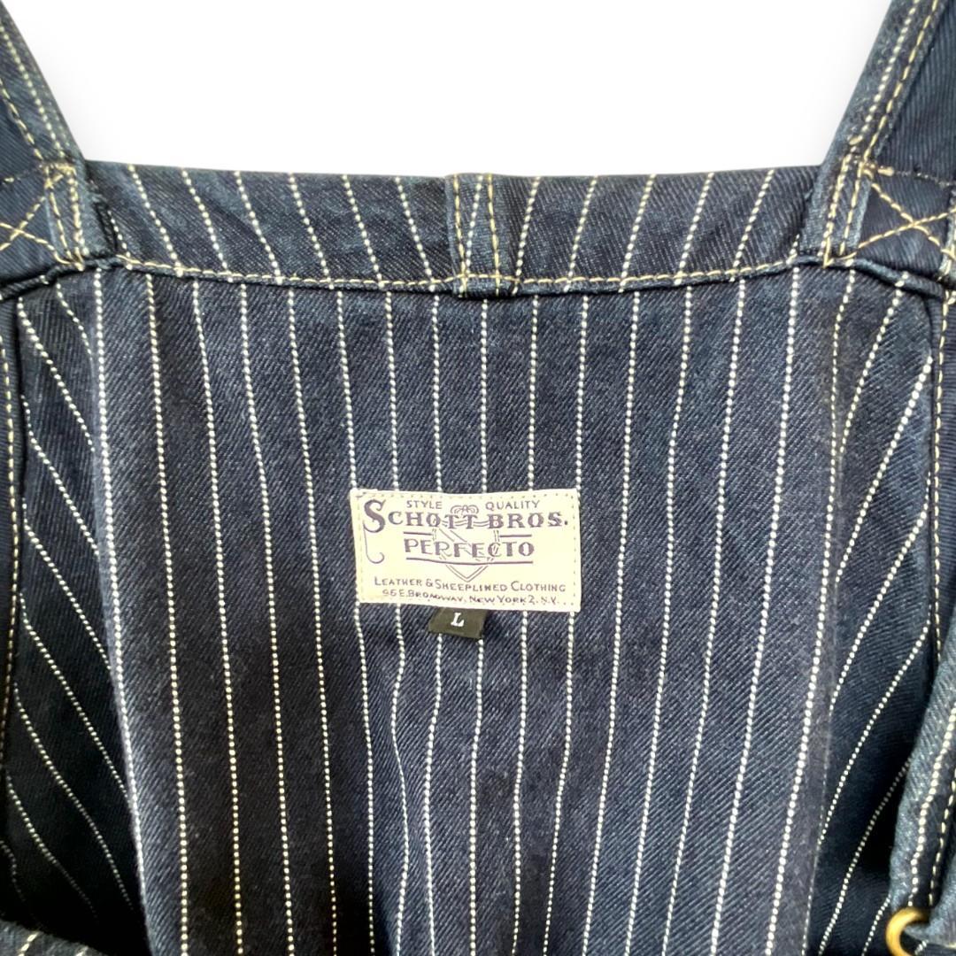 Schott オールドヒッコリー オーバーオール インディゴ L - メルカリ