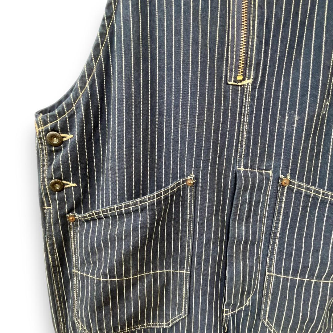 Schott オールドヒッコリー オーバーオール インディゴ L - メルカリ