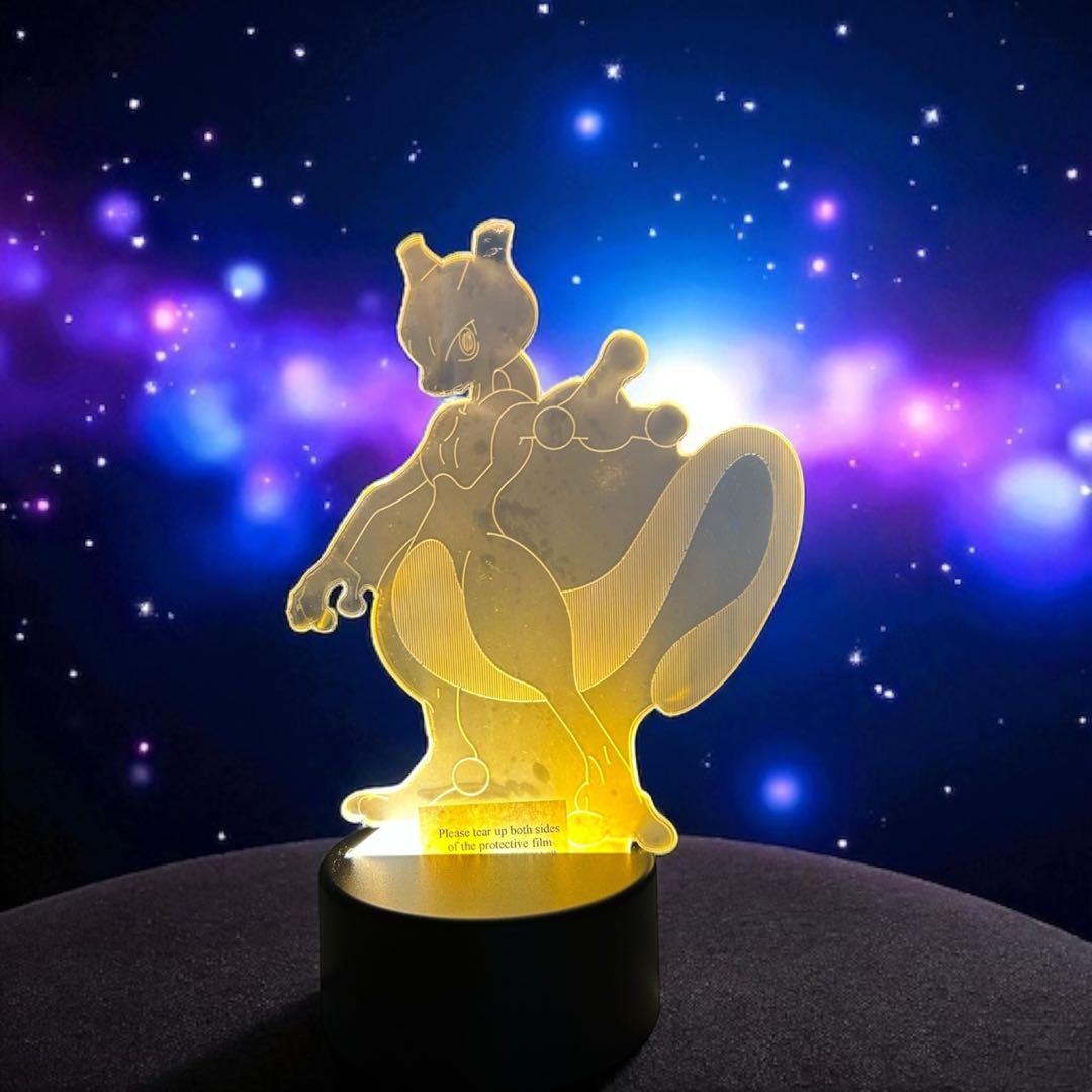ポケモンミュウツー ライトイリュージョンランプ 3D Led アクリル