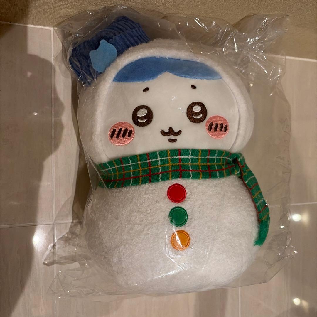 ちいかわ エニマイくじ B賞 ハチワレ ぬいぐるみ 雪だるま - メルカリ