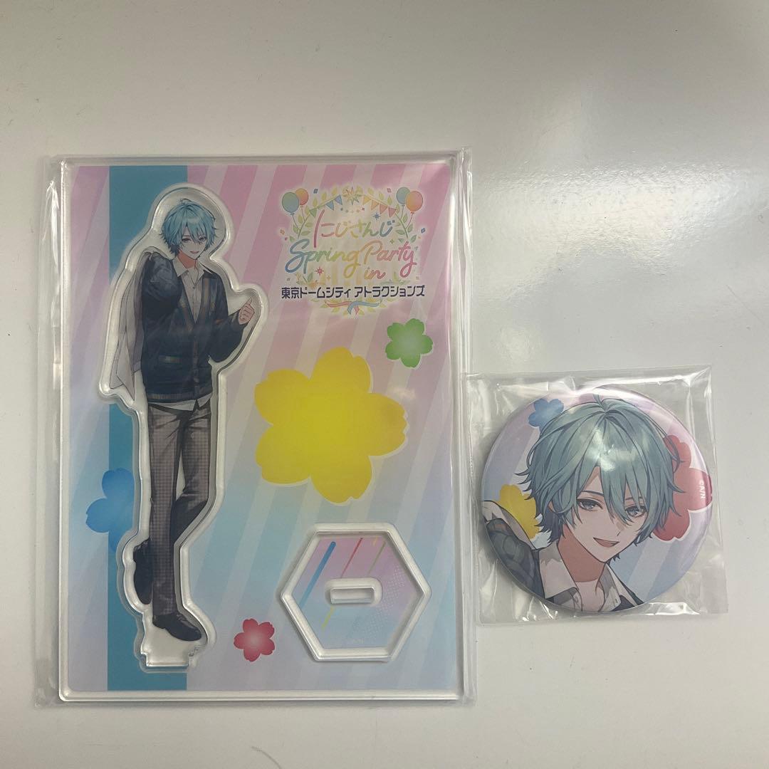 にじさんじ 渚トラウト TDCA 東京ドームシティ アクスタ 缶バッジ