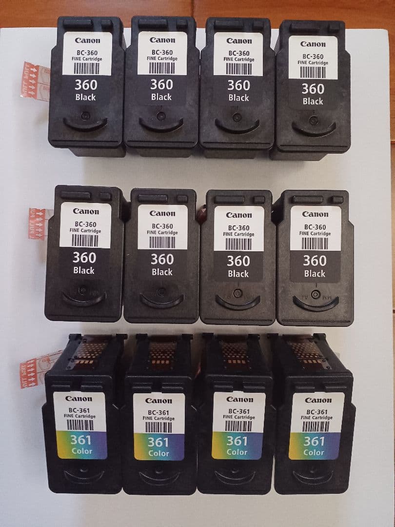 Canon　純正インクカートリッジ【使用済】BC-360 361 キヤノン（Canon） BC-361 CANON インクカートリッジ 純正品 JAN