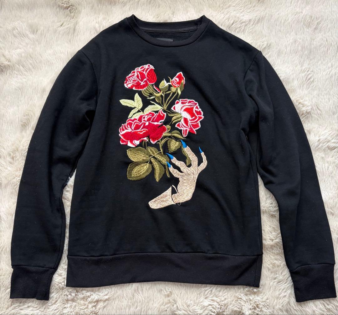 UNDERCOVER アンダーカバー　薔薇　ハンド 刺繍裏起毛スウェット Amazon.co.jp: アンダーカバー UNDERCOVER バラの花 トレーナー