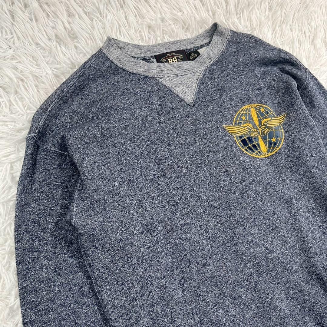 RRL スエット トレーナー 両Vガゼット ヴィンテージ 切替 【XS】グレー