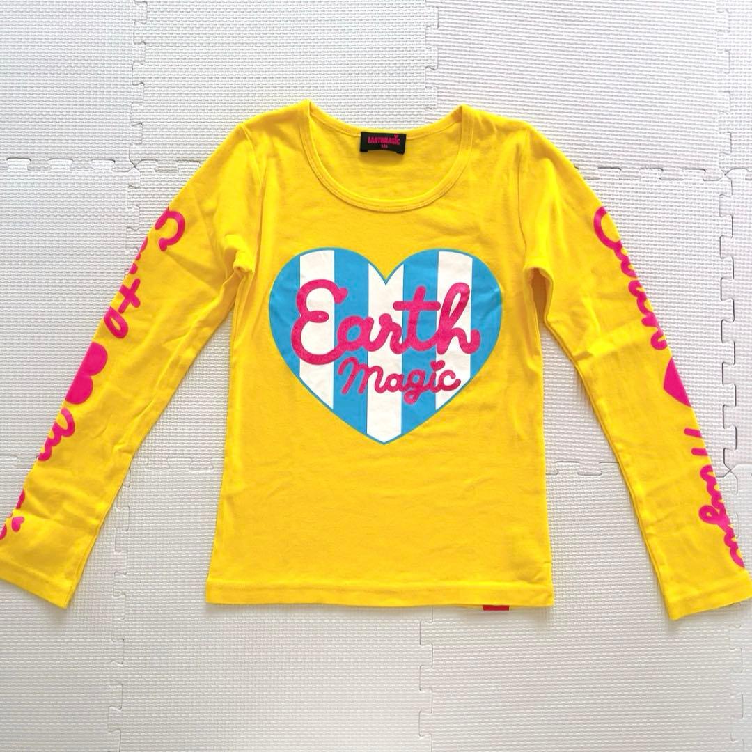 EarthMagicアースマジックキッズ女の子130〜140㎝長袖TシャツロンT