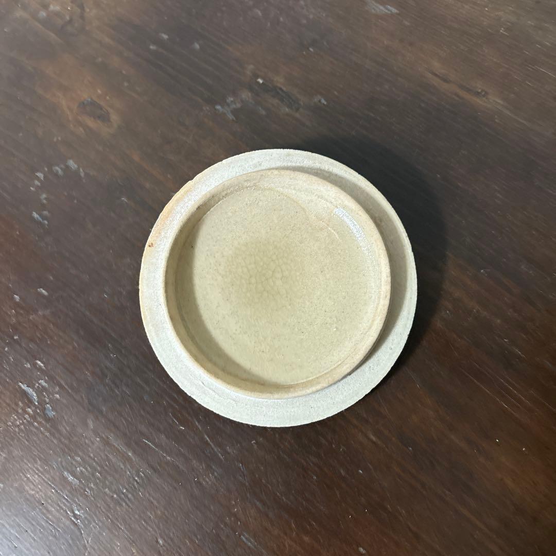 アンティーク輪線文 蓋物 古瀬戸 花器 古道具 骨董 検:白洲正子 秦秀雄 李