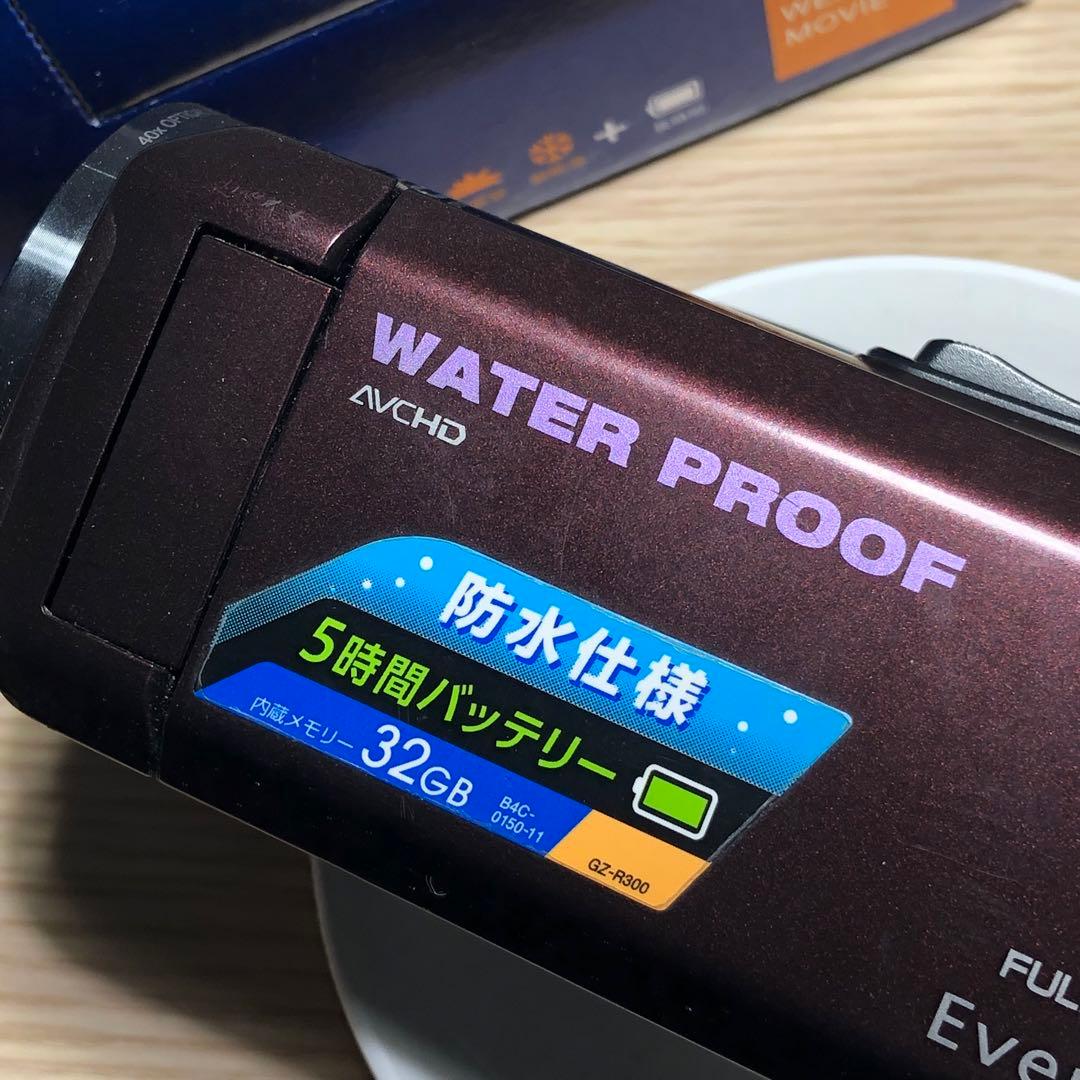 訳あり JVC everio 防水ビデオカメラ GZ-R300 - メルカリ