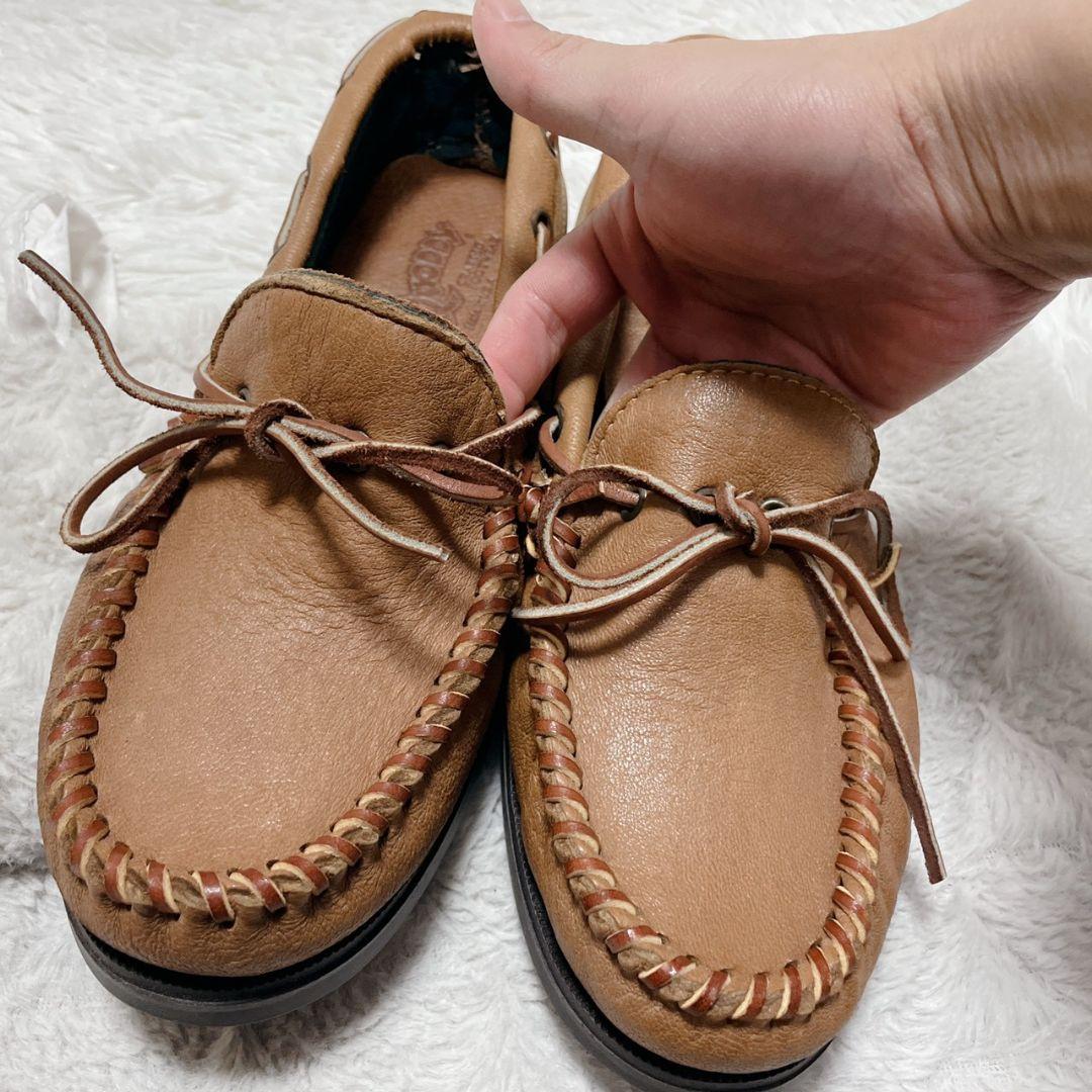 QUODDY 極美品 ブラウン モカシン 28.5cm相当 メンズ - メルカリ