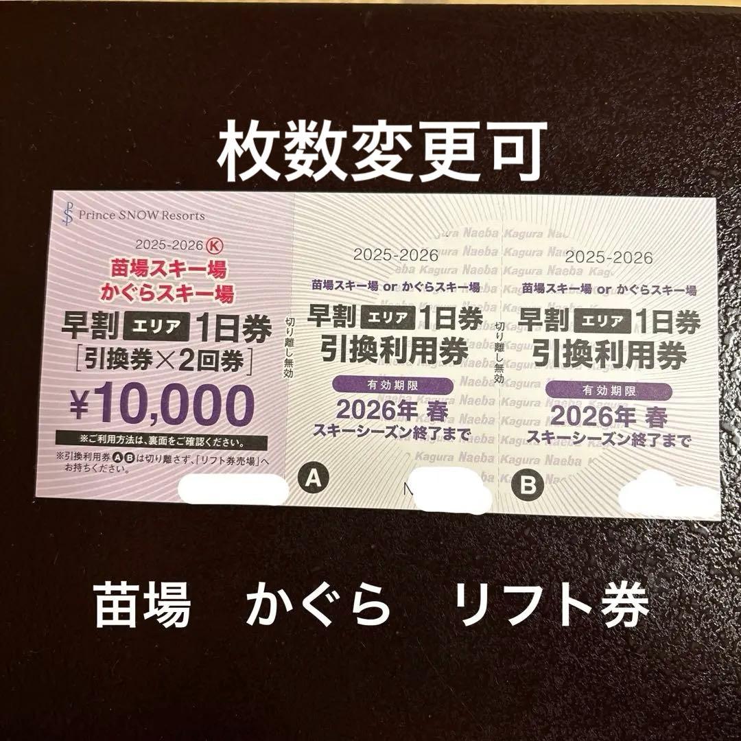 専用 苗場スキー場 かぐらスキー場 リフト1日券 2回券✖️2枚 - メルカリ