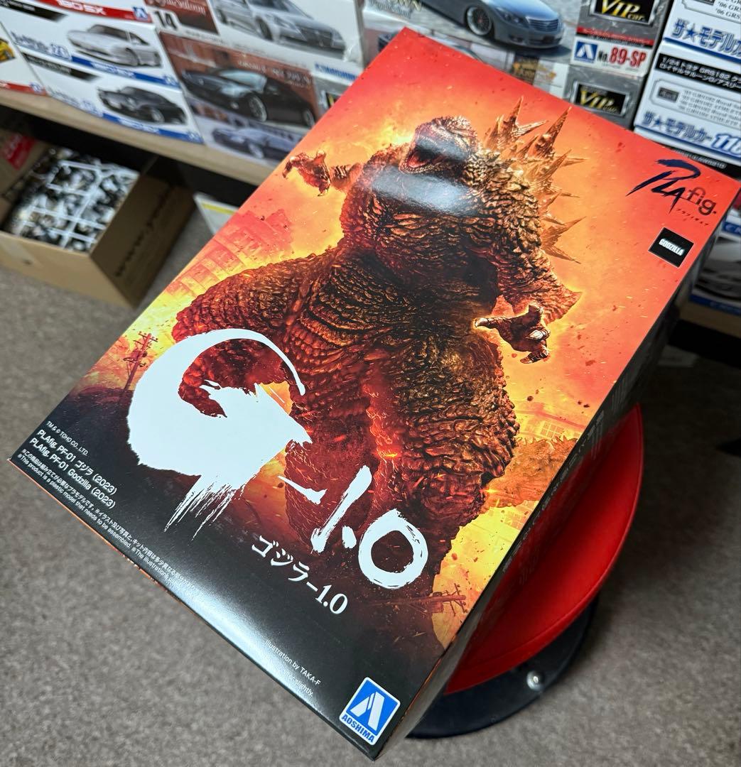 アオシマ PLAfig ゴジラ 1.0 通常版 初回限定パーツ付き 青島文化教材社 アオシマ PLAfig. No.PF-01 ゴジラ (2023) プラモデル