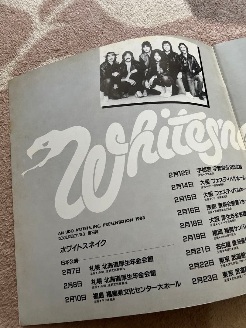 WHITESNAKE ホワイトスネイク パンフレット METALLION 計6冊 - メルカリ