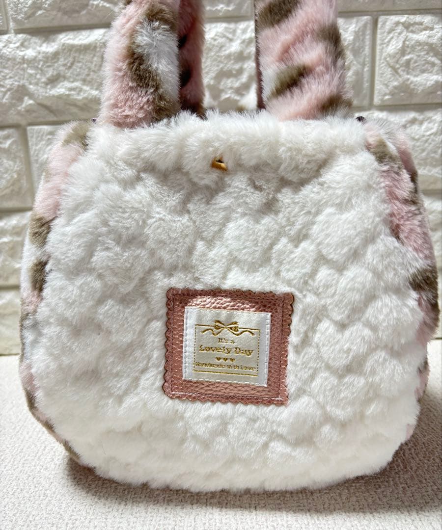 山*ば様 コヤンイサムチョン ファーバッグ ヒョウ柄ピンク ルミちゃん