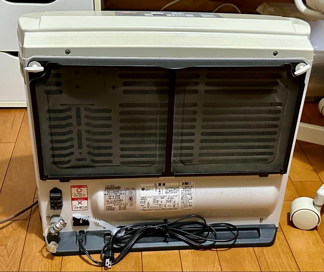 中古】ガスファンヒーター 木造11畳、コンクリート21畳 都市ガス13A