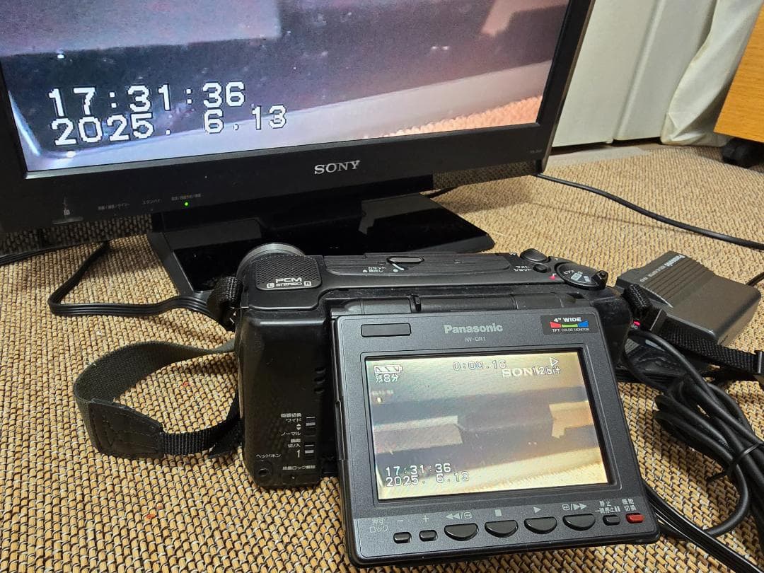 n*o様 録画／再生動作OK Panasonc NV-DR1 ACアダプタ AV - メルカリ