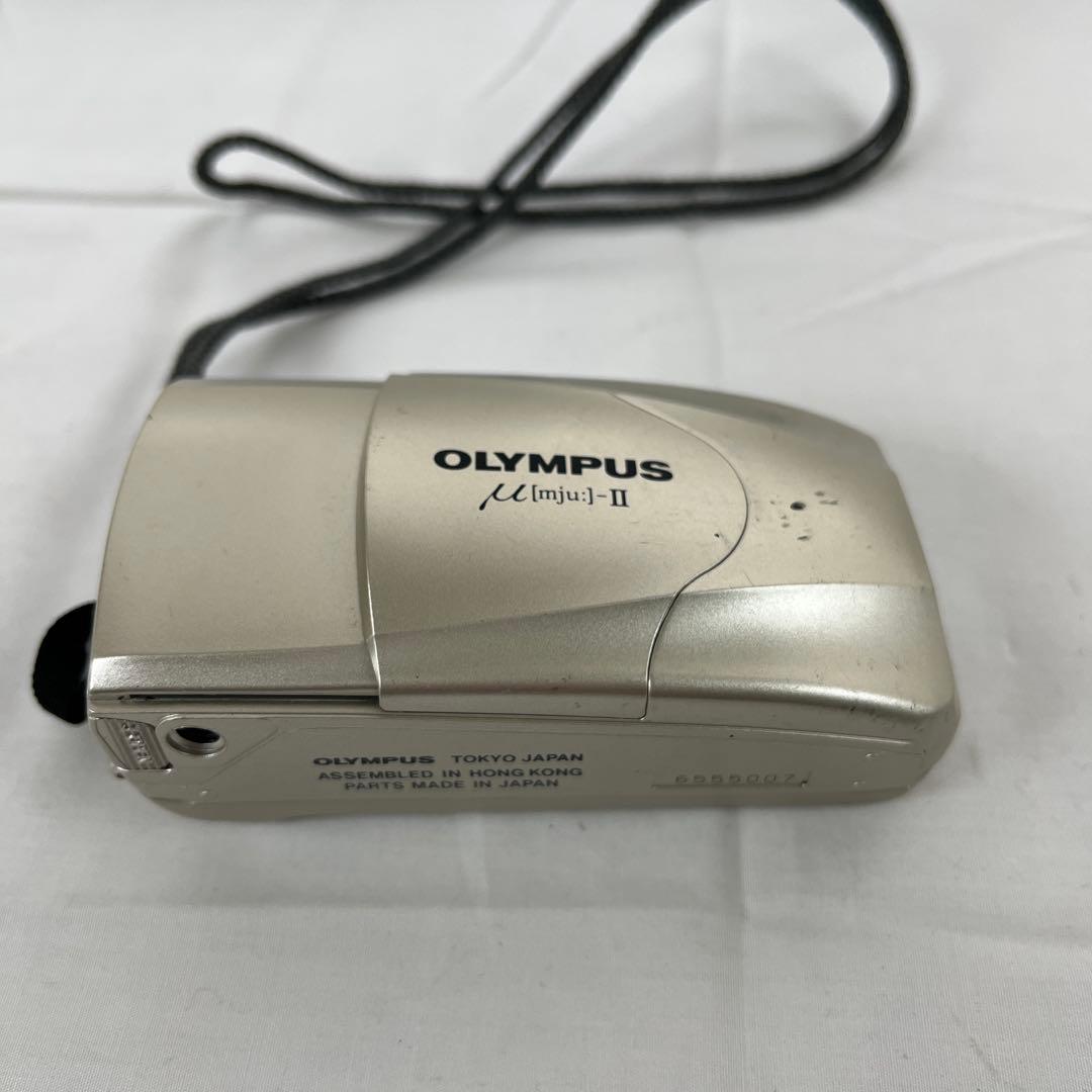 h) OLYMPUS μ[mju:]-II シルバー フィルムカメラ ジャンク - メルカリ