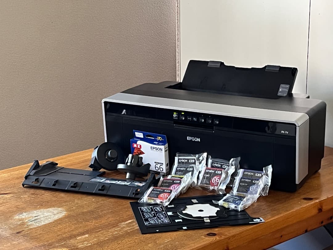 価格変更！EPSON PX-7VA3対応 本体付属品一式インク全色 不具合あり EPSON PX-M730F A4カラーインクジェット複合機（コピー/スキャナ/FAX