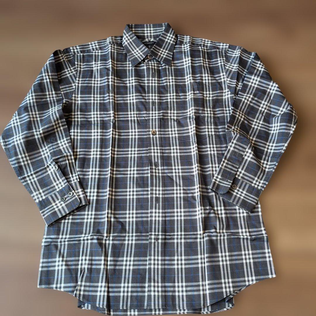 BURBERRY チェック柄 長袖シャツ M バーバリー - メルカリ