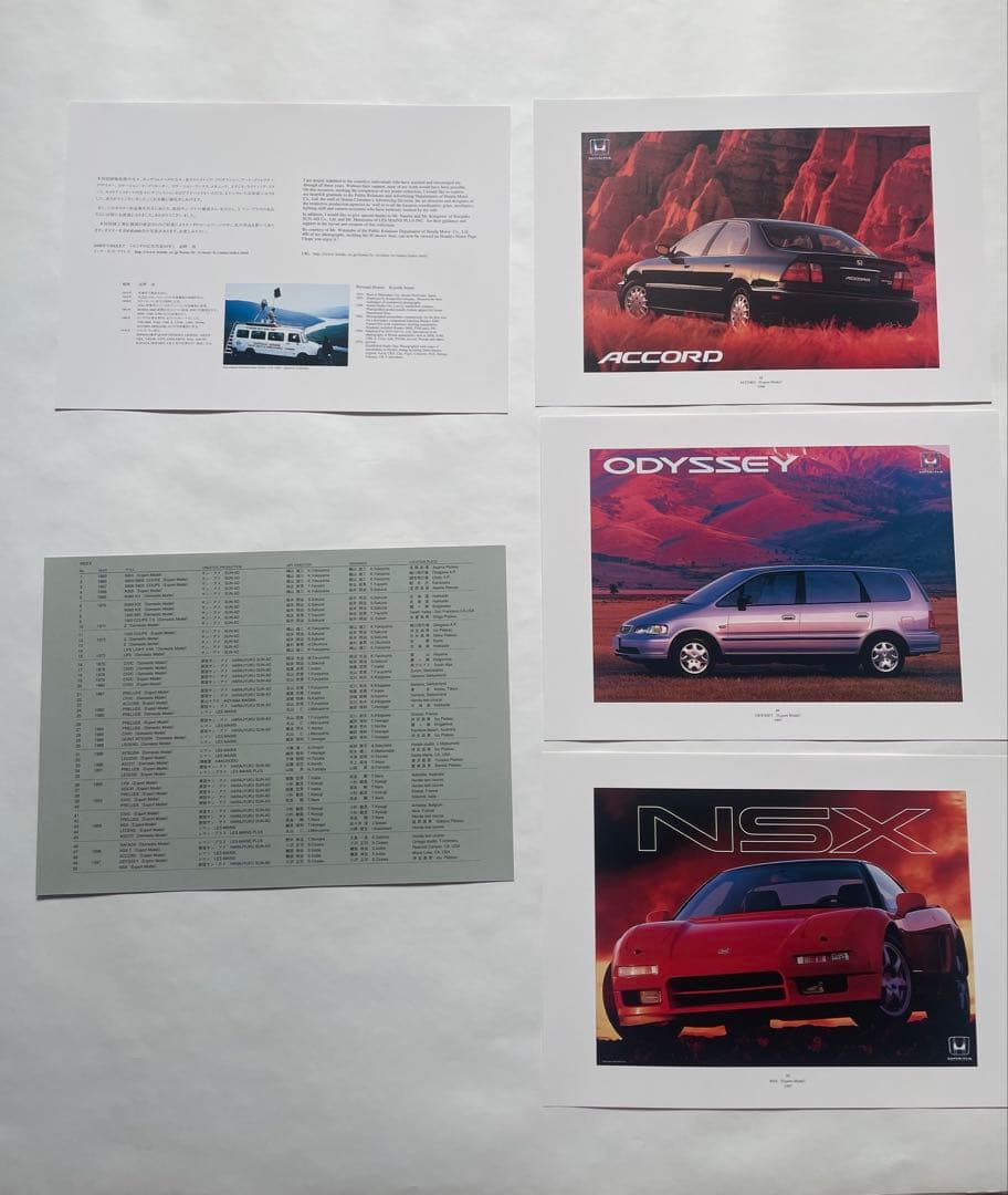 From S800 to NSX 50 HONDA POSTERS 添野清 - メルカリ