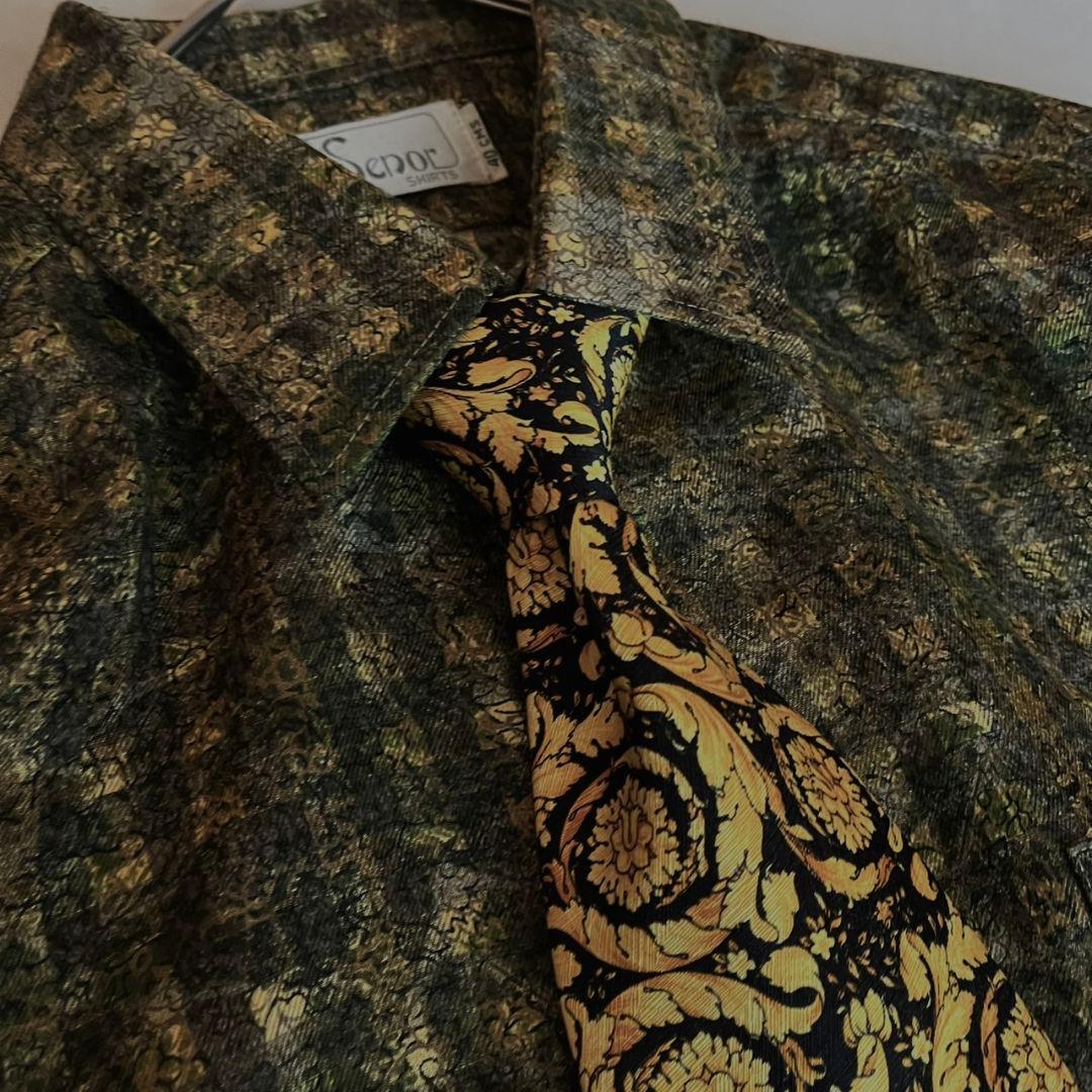 極美品✨豪華5点セット✨イタリア製ダブルスーツVERSACEネクタイ ピンズ