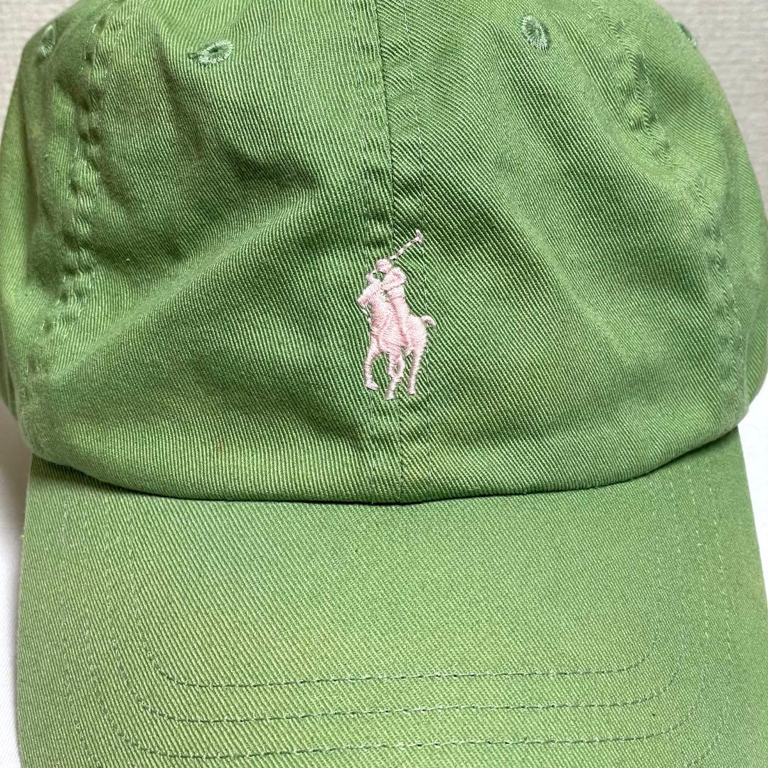 POLO RALPH LAUREN ラルフローレン グリーン ロゴ刺繍 キャップ - メルカリ