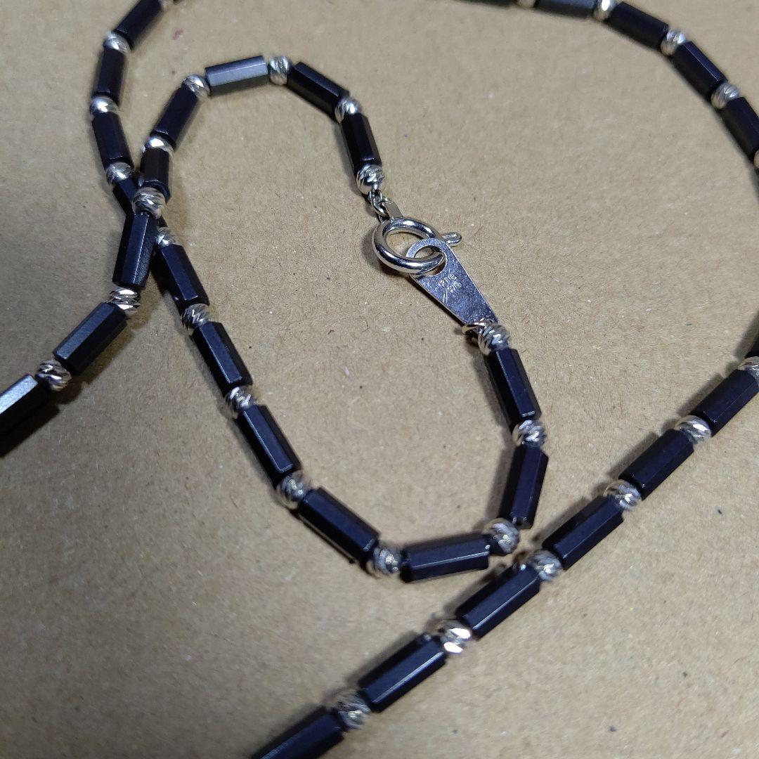 DisMoi ディモア ネックレス アスカブラック 43㎝ K18 WG 中古品