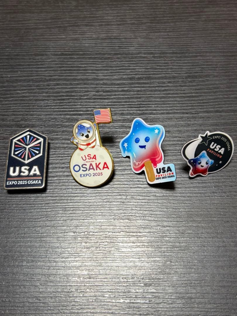 USA EXPO 2025 OSAKA ピンバッジ 4個セット