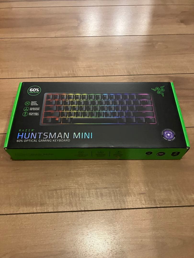 Razer Huntsman Mini ゲーミングキーボード 60% US配列 Razer Huntsman Mini, 60% Portable Mechanical Gaming Keyboard
