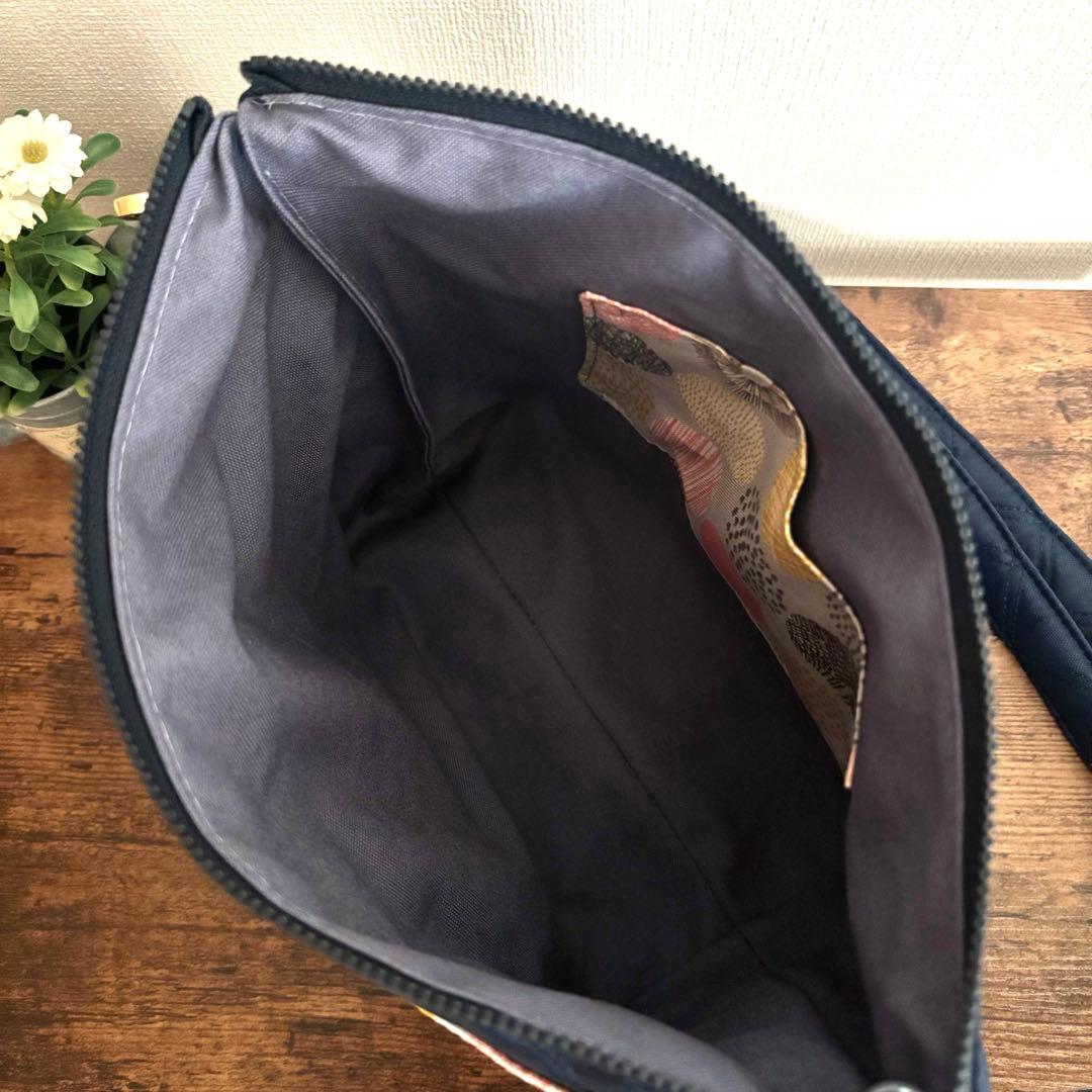 ゆうママ様専用】30cmファスナーショルダーバッグ ナイロンオックスキルト